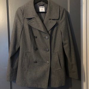 Old Navy • Light Gray Peacoat